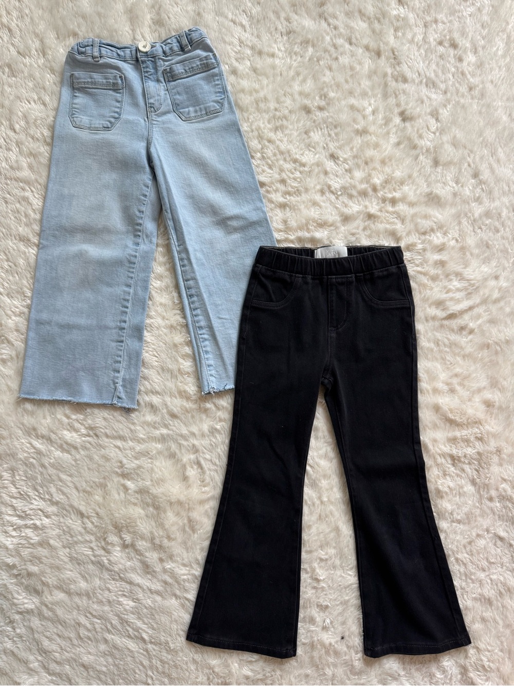 Zara Girls Denim Jeans and Flare Leggings Bundle - 5-6Y / 6Y